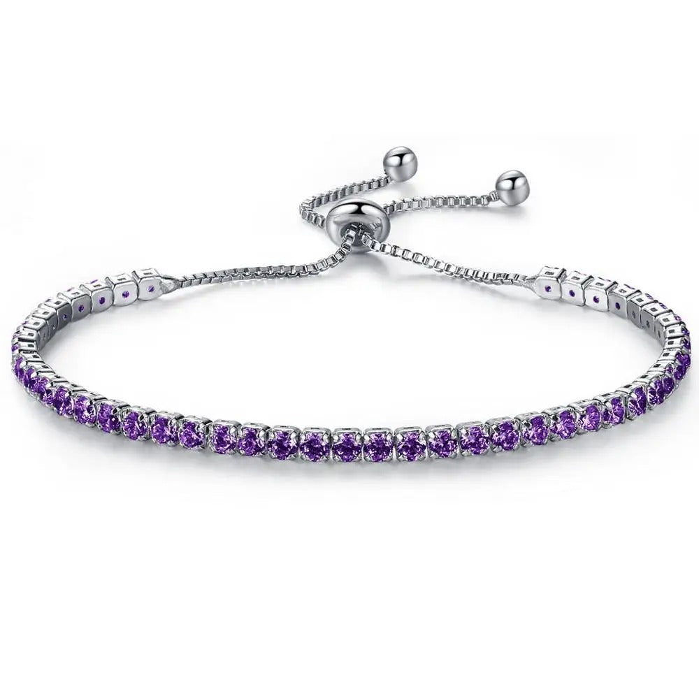 OL Style Adjustable CZ Zircon Bracelet – Fashion Party Charm Bangles Jewelry Wholesale Top Quality