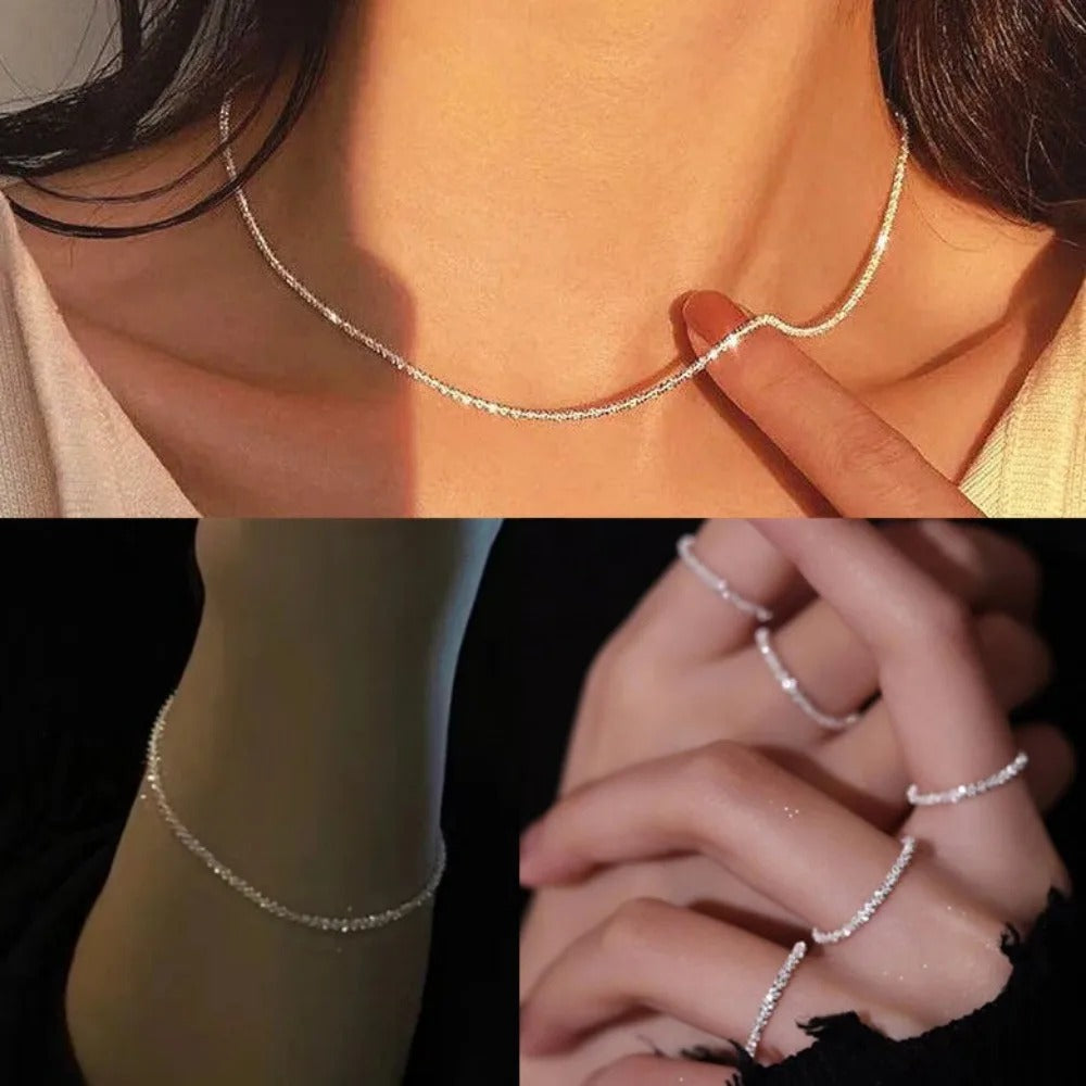 Fashion Simple Clavicle Chain Choker Necklace – Elegant Short Necklace for Women Party Jewelry Gift