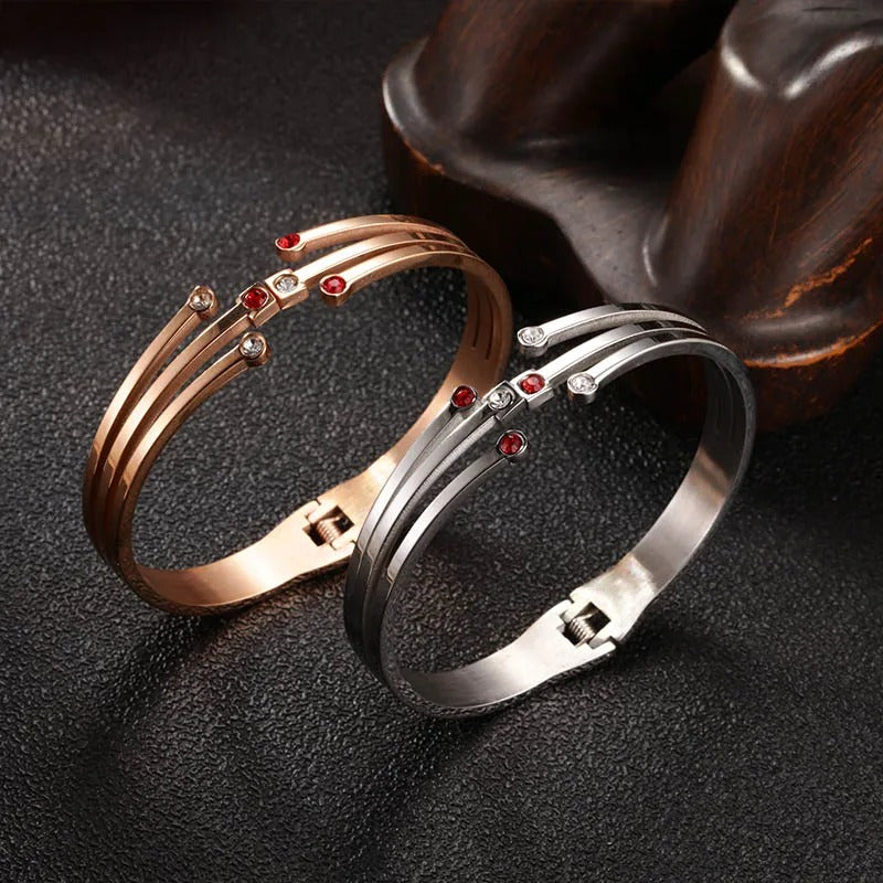 Stainless Steel Fashion Charm Bracelet for Women – Luxury Jewelry Bangle, Pandora Style Accessories