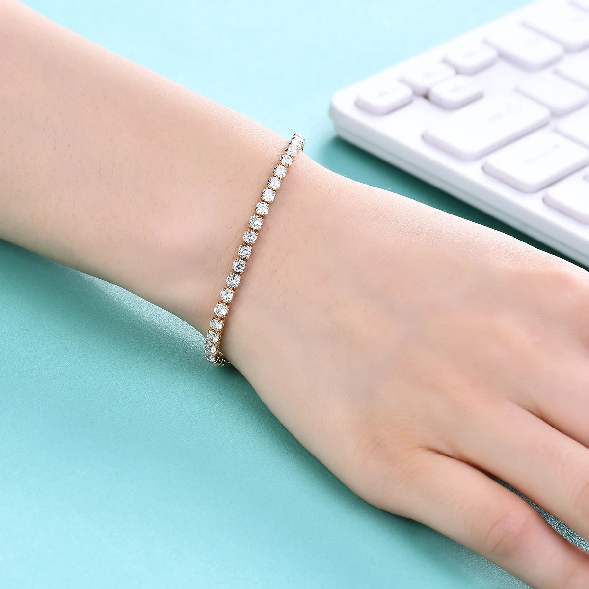 OL Style Adjustable CZ Zircon Bracelet – Fashion Party Charm Bangles Jewelry Wholesale Top Quality