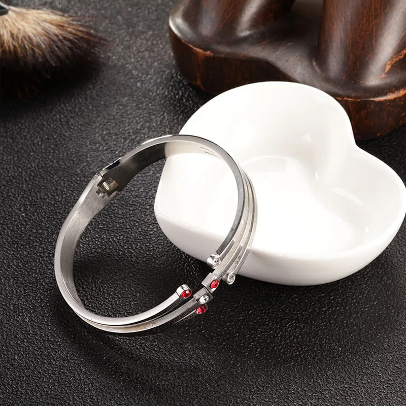 Stainless Steel Fashion Charm Bracelet for Women – Luxury Jewelry Bangle, Pandora Style Accessories