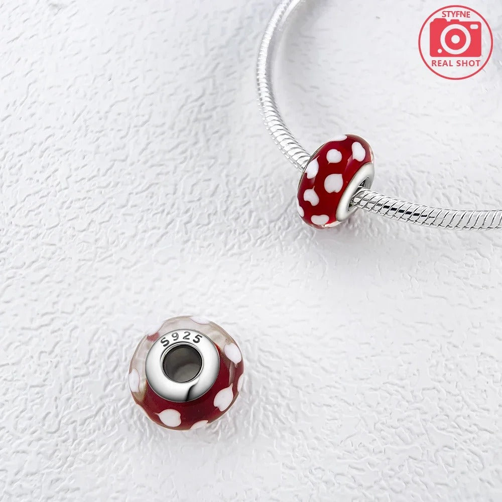 925 Sterling Silver Fantasy Murano Glass Beads Bracelet – Women’s DIY Friendship Jewelry & Gift