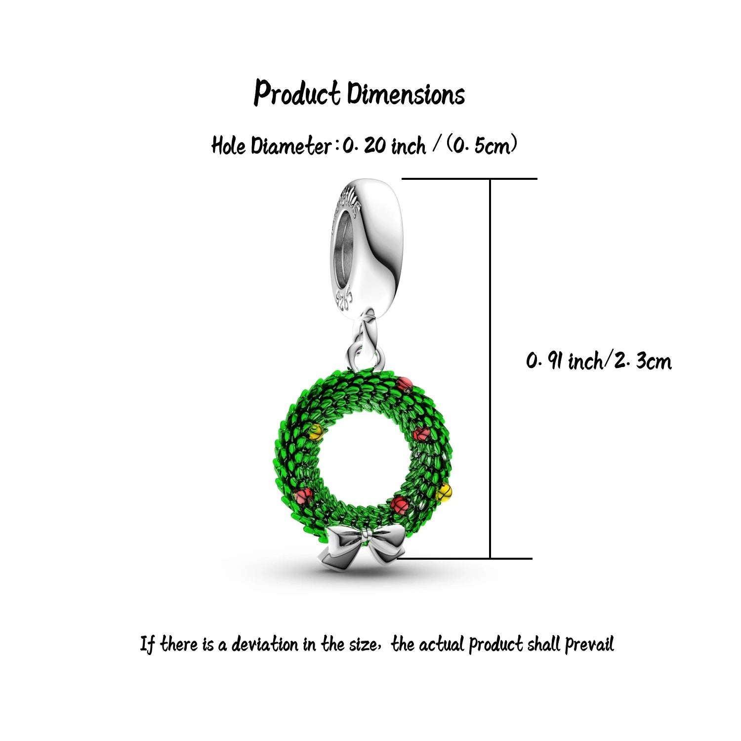 Manyilus 2025 Christmas Bow Charm Bead – S925 Sterling Silver Mother Kids Ring Charms Fit Original 925 Bracelets