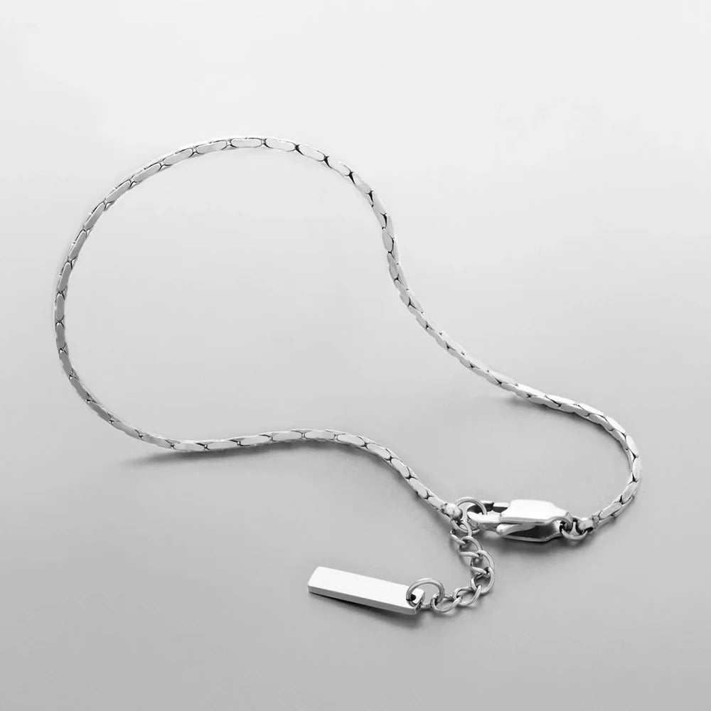 ELANDIS Stainless Steel Gold-Plated Adjustable Bracelet – Simple Men’s Jewelry, Holiday Gift