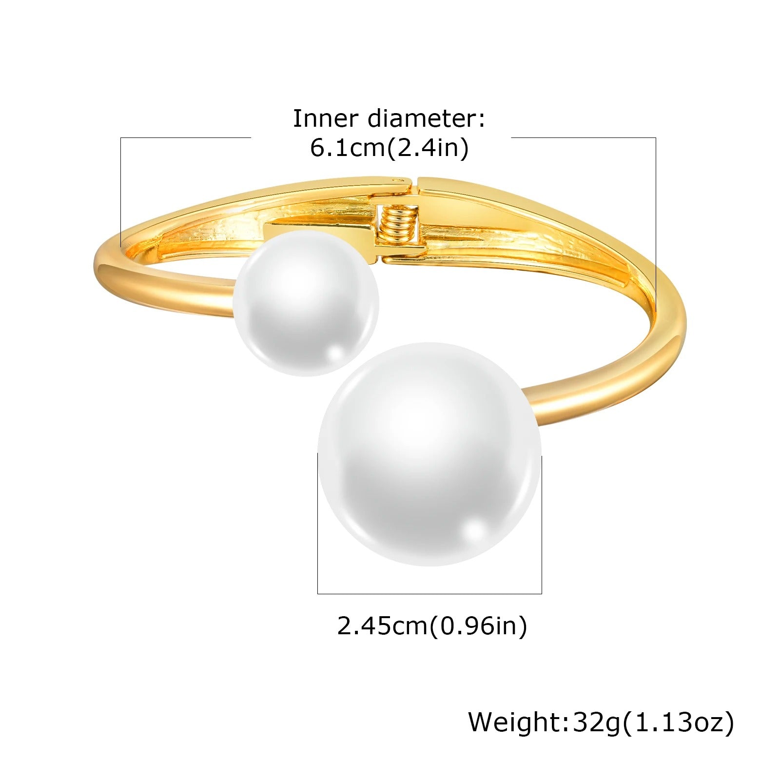 Simple Geometric Openable Chunky Bangle – Gold Plated Statement Bracelet for Women Party & Stackable Jewelry