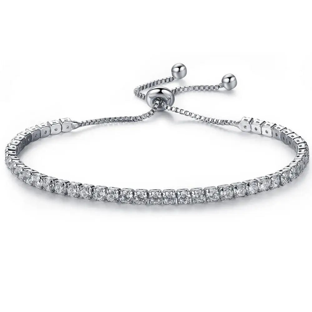 OL Style Adjustable CZ Zircon Bracelet – Fashion Party Charm Bangles Jewelry Wholesale Top Quality