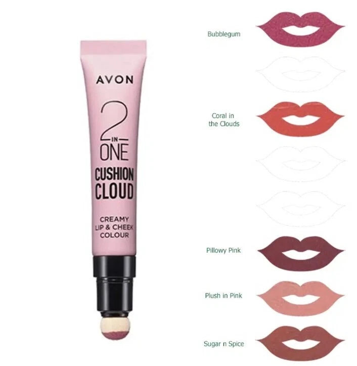 2 For £l0 Lip and cheek colour 2 in one cushion cloud creamy  PLUSH IN PEACH