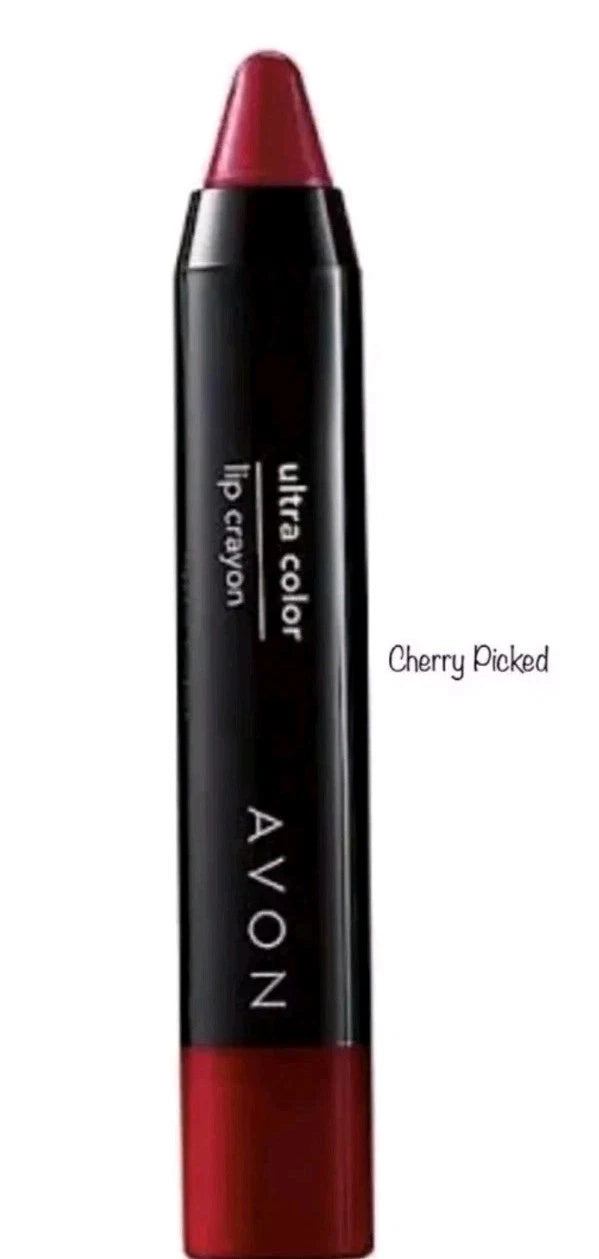 X3 Offer £7.50  Avon True Colour Lip Crayon In Cherry Picked Pic. Discontinued