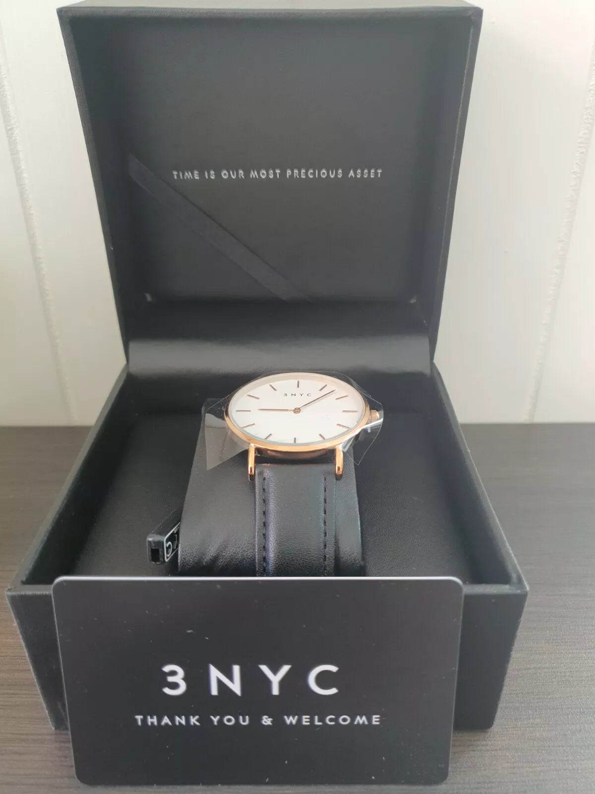 3NYC Wristwatch Black High quality Brand New Boxed Great gift BOX2