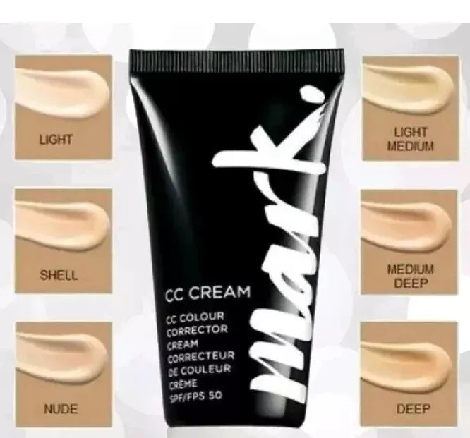 Avon Mark CC Colour Correcting Cream - SPF50 - Medium Deep - Discontinued - X2