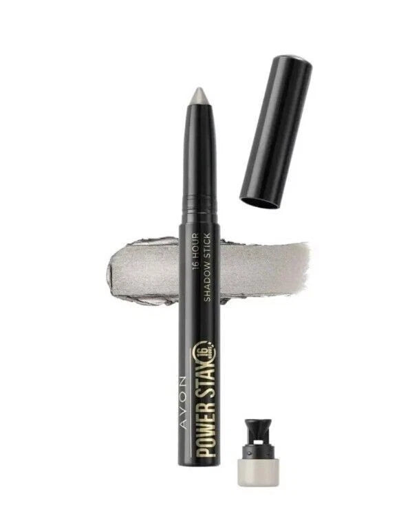 Avon Power Stay 16 Hour Shadow Stick *Cool Silver* Last One New Unboxed