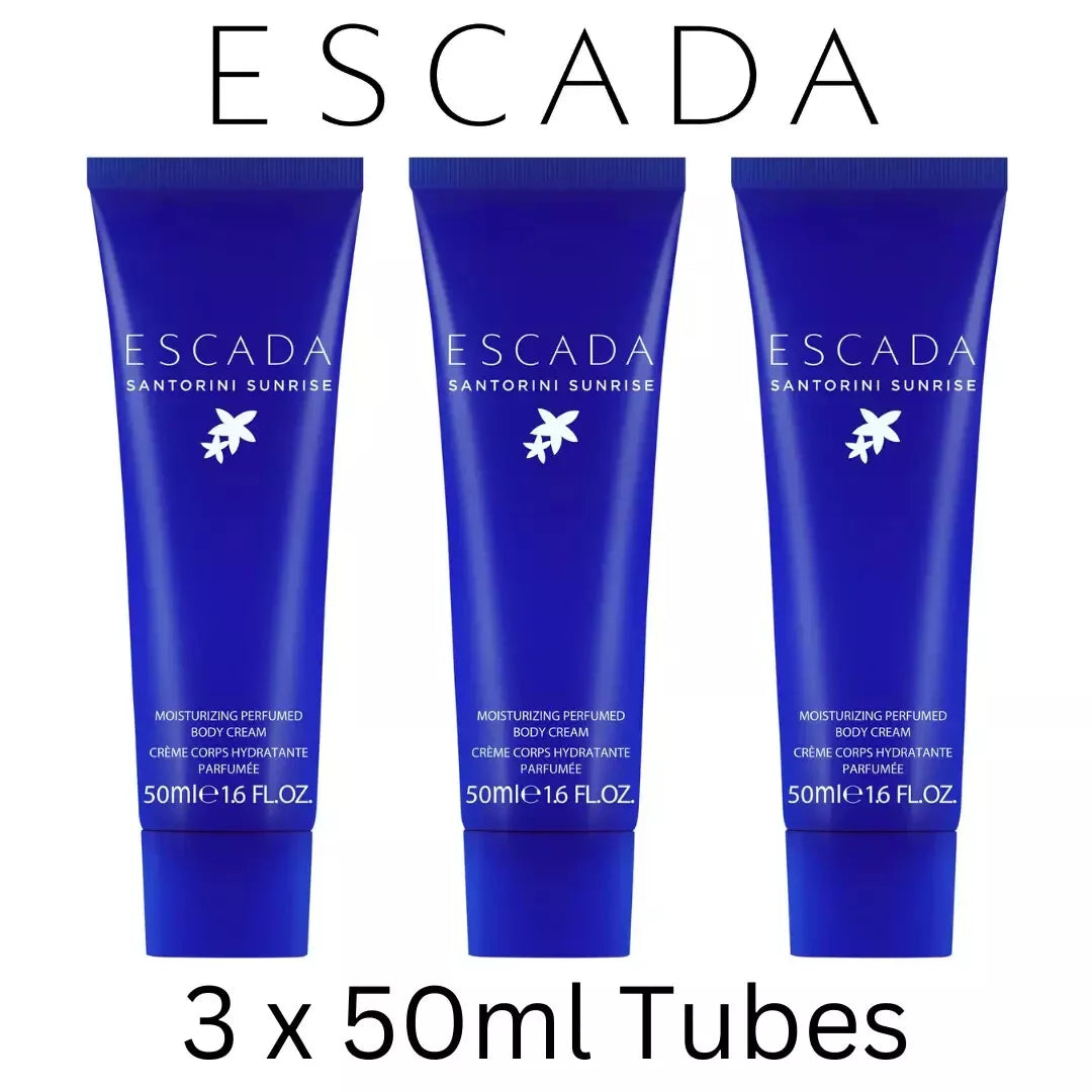 Escada Santorini Sunrise Moisturising Hydrating Perfumed Body Cream X3 Cream's!