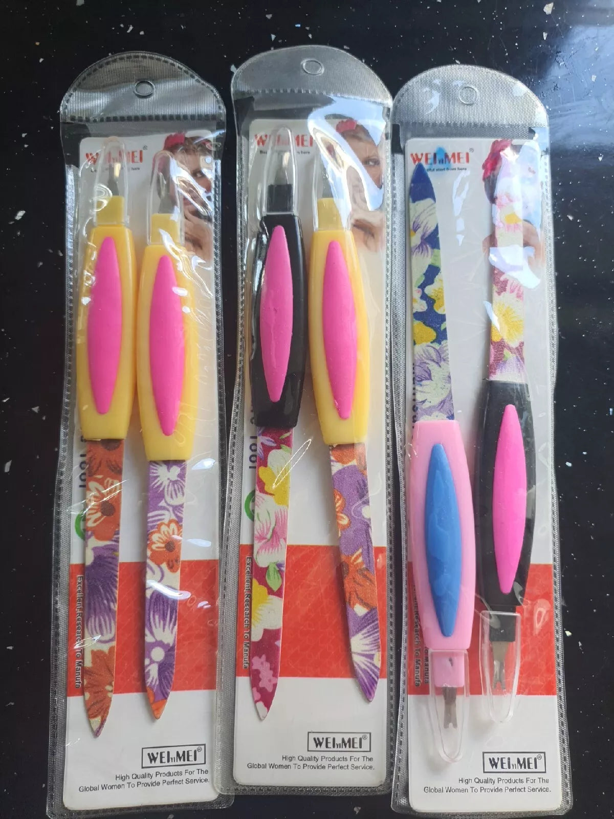 6pc CUTICLE PUSHER TRIMMER REMOVER Nail Pedicure Manicure Dead Skin Nail  File