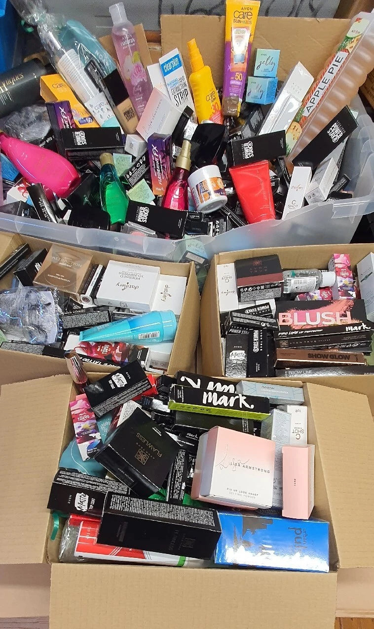 Box Of Luck Dip Avon Makeup 100 Items Lips  pencils Nail 100 Large Full Boxes