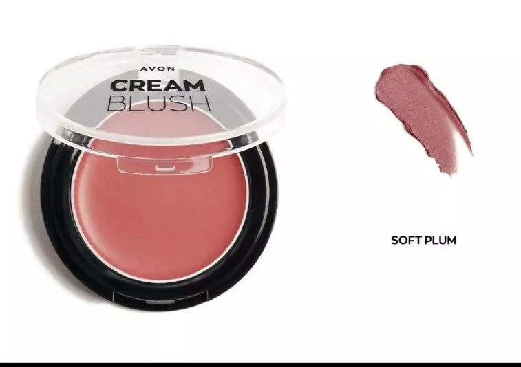 3 For £12 ** AVON CREAM BLUSH CHECKS & LIPS SOFT PLUM Bulk Offer Savings