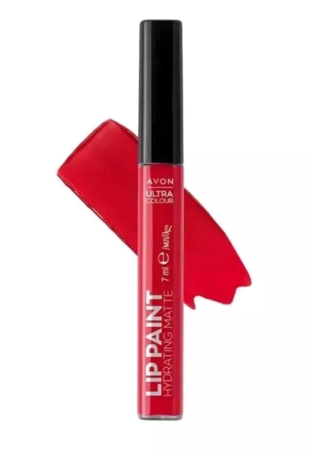 3 Pack Only £10 AVON Ultra  Hydrating Matte Lip Paint Liquid In Lady In Red