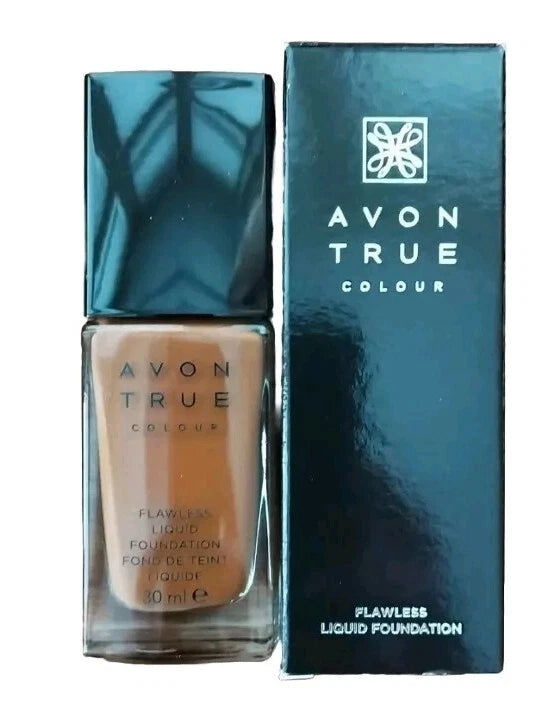 Avon True Colour Flawless Liquid Foundation 30ml, Rich Sienna,New & Boxed