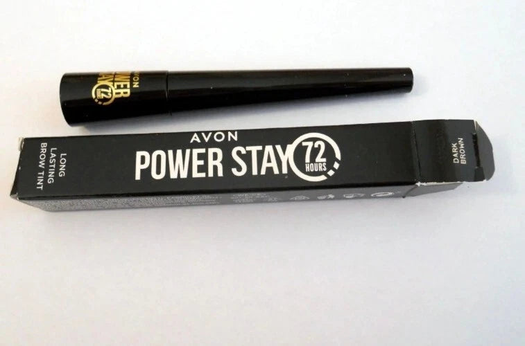 In Damaged Box  Avon Power Stay 72 Hours Long Lasting Brow Tint Dark Brown