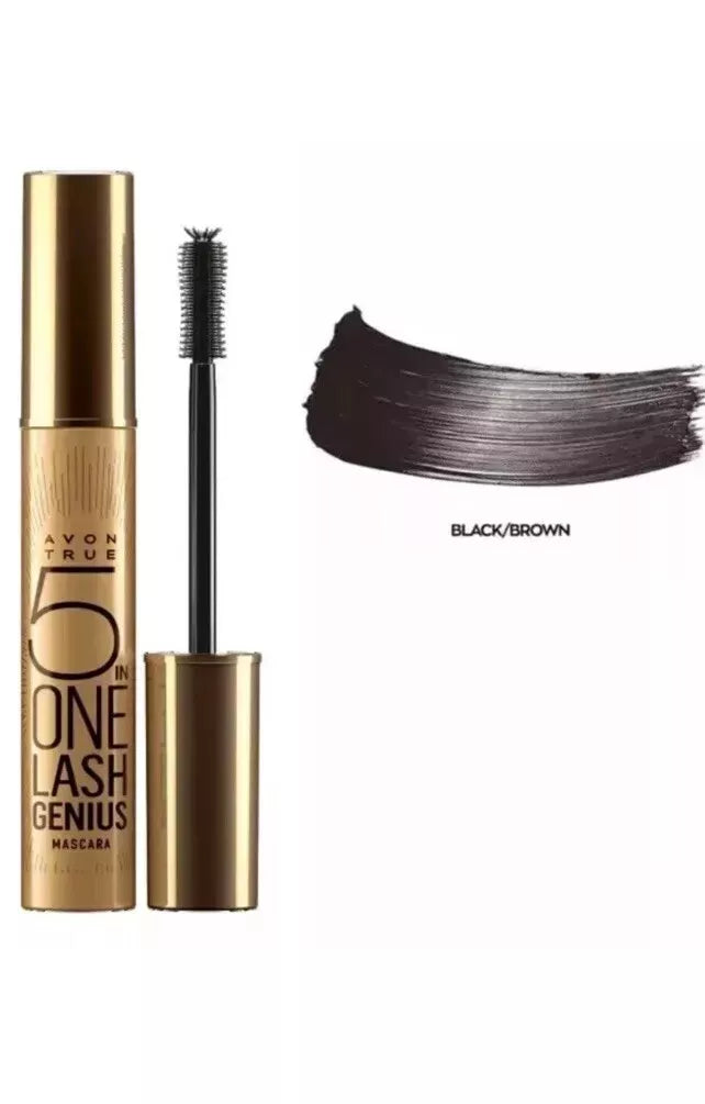 X2 Avon True 5 In One Lash Genius Mascara In *Brown Black* Discontinued Mascaras