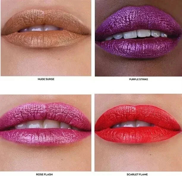 Avon Power Stay High Voltage Spark 16 Hour Lip Colour In *Purple Strike* X2 Pack