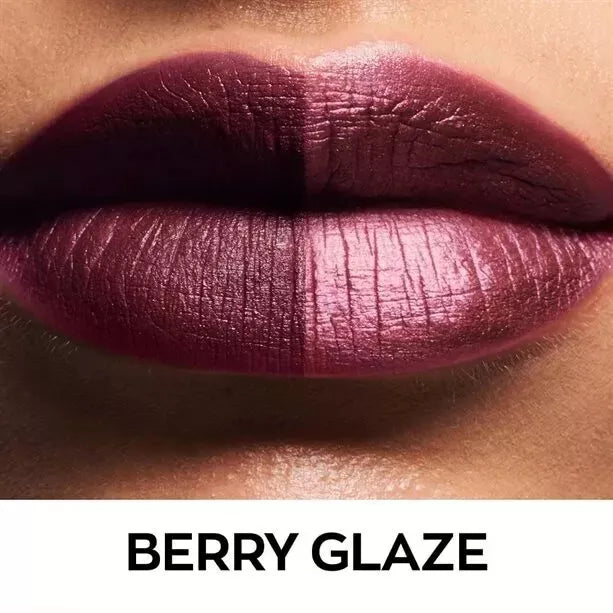 Avon Matte & Metal Liquid Lip Duo 2 in 1 Colour Lipstick Shade *Berry Glaze*