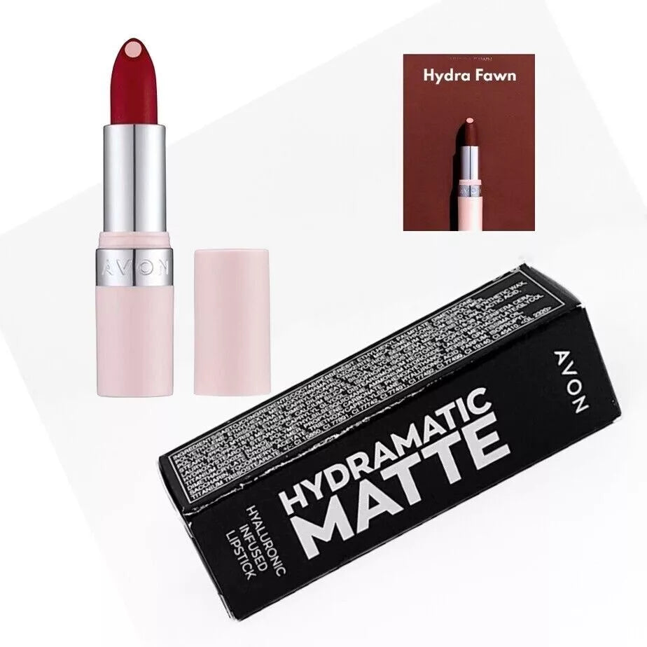 Avon Hydramatic Matte Lipstick Hyaluronic Infused Lipstick *Hydra Fawn* Sale