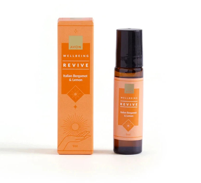 Avon Wellbeing Revive Italian Bergamot & Lemon Pulse Point Roller New Boxed Sale
