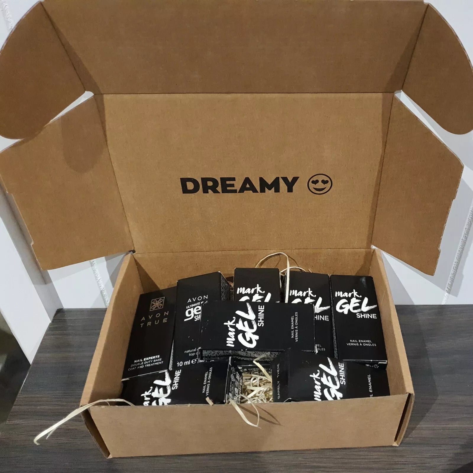 X8 Avon Mark Gel Shine Nail Varnish set 5colours top&base coat CLEARANCE mixed