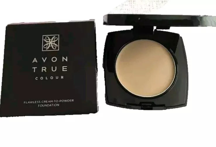 AVON True Colour Flawless CREAM TO POWDER FOUNDATION - LIGHT NUDE