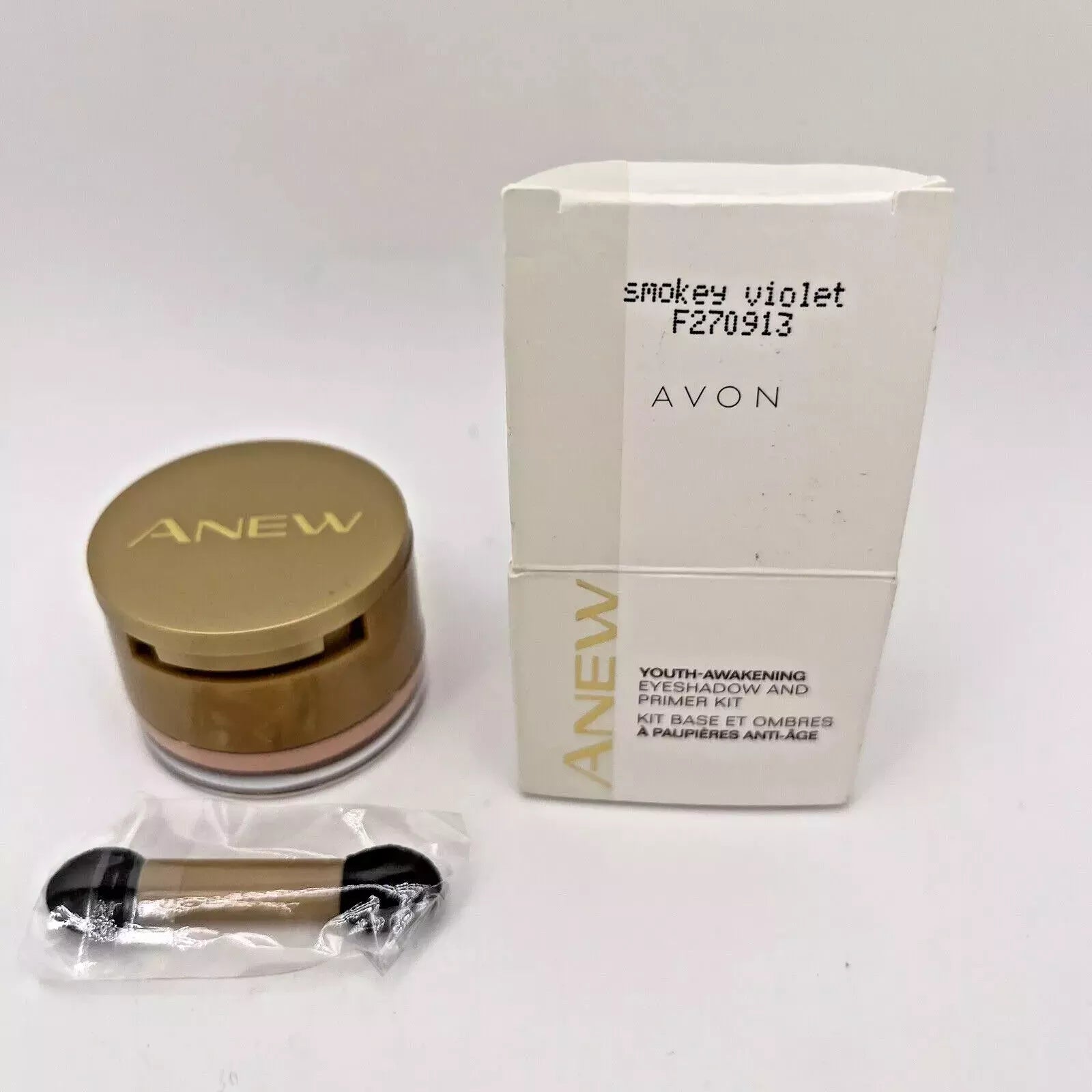 X2 Avon Anew Youth Awakening Eyeshadow & Primer Kit In Smokey Violet