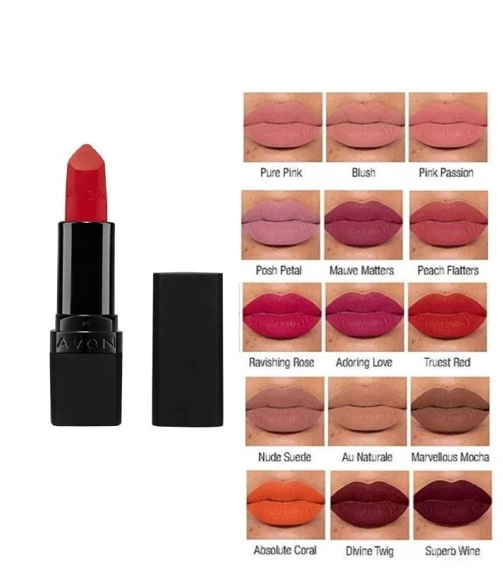 Avon Ultra Matte Lipstick With Vitamin E & SPF 15 Shade Posh Petal