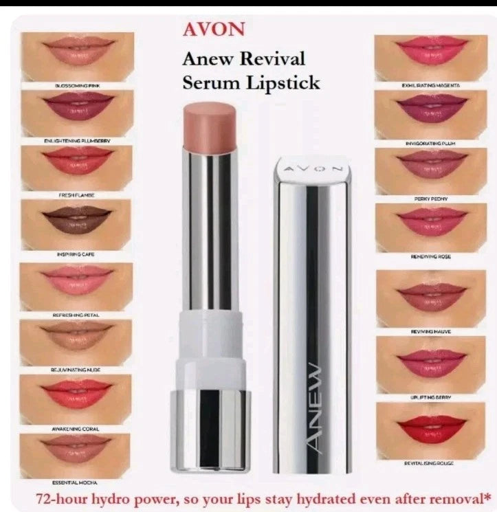 Avon Anew Colour Revival Serum Lipstick 72-hour~ Inspiring Cafe
