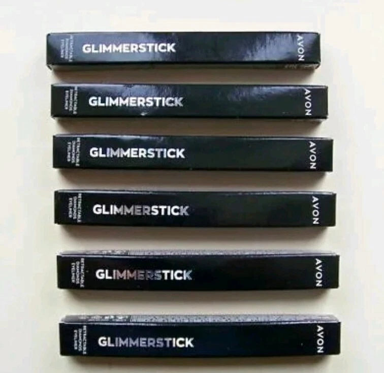 Avon  Glimmerstick Diamonds Eyeliner Silver Lights Retractable X 6 New  (AA)