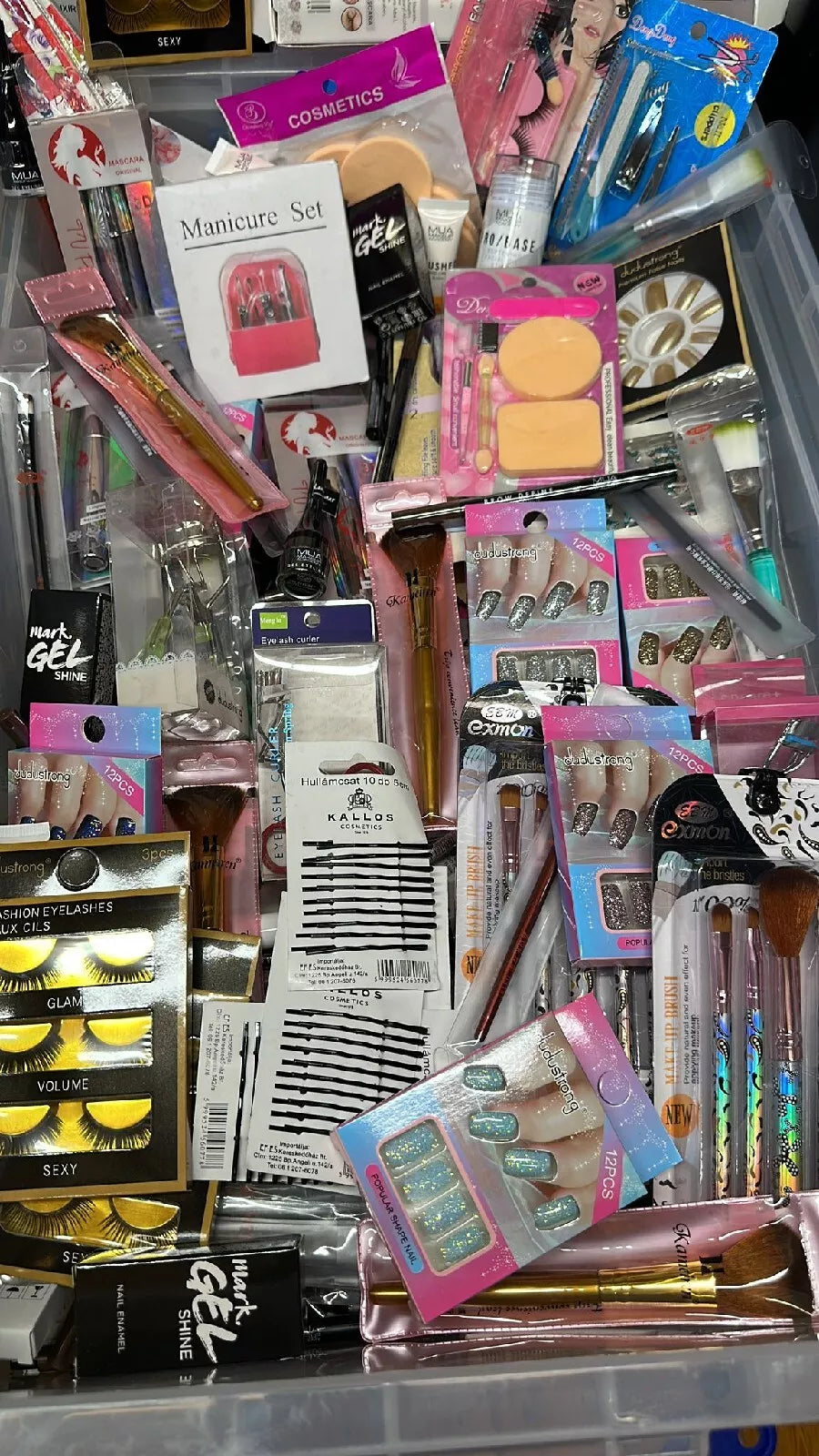 Random 50 Mixed Cosmetic Accessories  Nails, Eyes, Feet, Face Everything Must Go