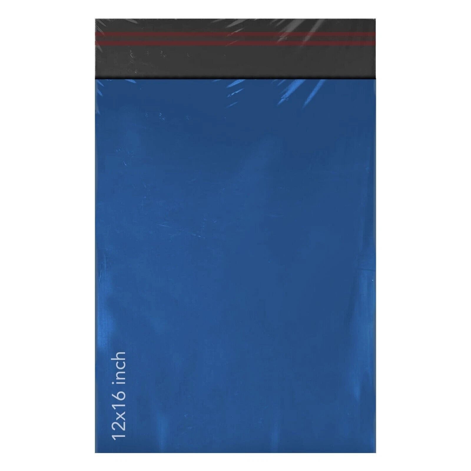 Metallic Blue Mailing Bags Plastic Poly Postage Self Seal Packaging 12x16" 100