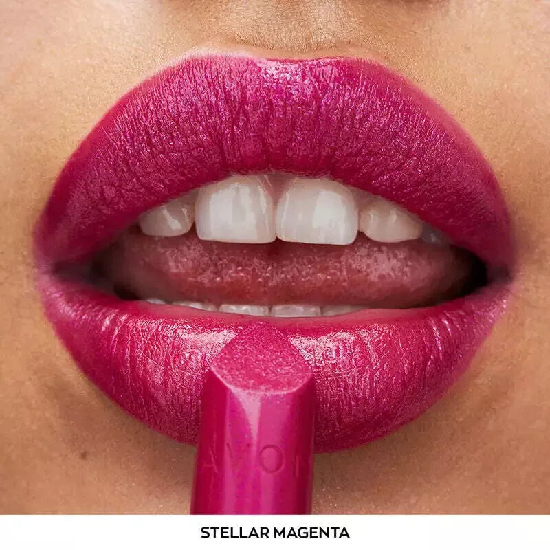 Avon Ultra Shimmer Lipstick In *Stellar Magenta* Sale Clearance Price