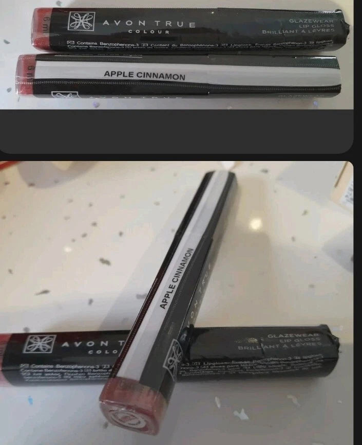 5 Glazewear Lip Gloss 6ml apple cinnamon Make-Up Lips £9.95 Avon Joblot
