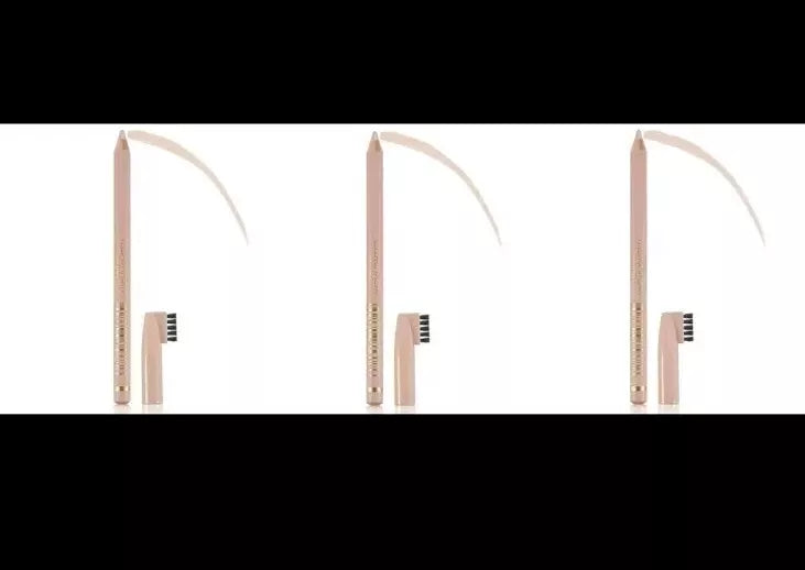 3pc Only £7 Max Factor Eyebrow Pencil Highlighter with Brush  Natural Glaze 001