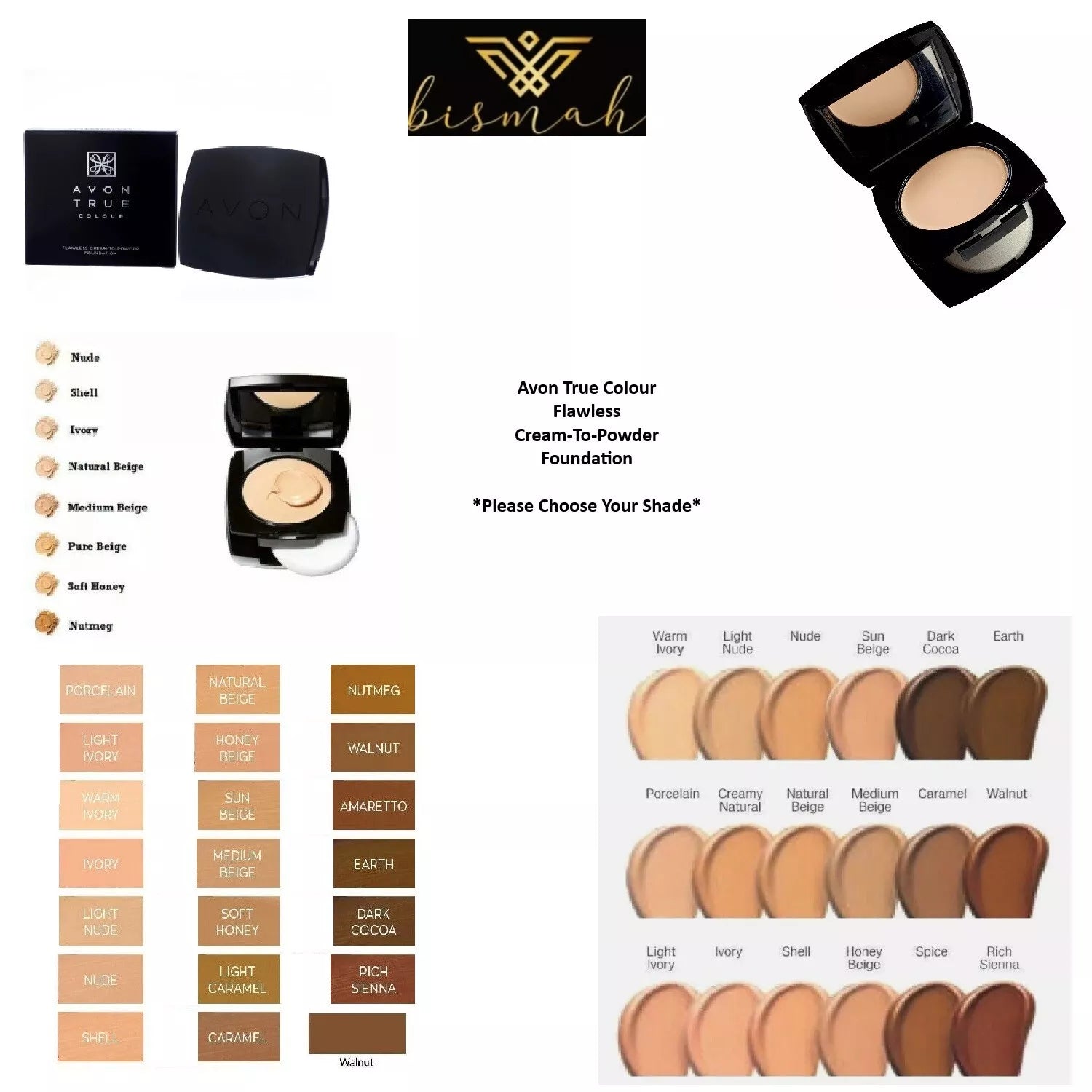 Avon True Colour Flawless Cream-To-Powder Foundation *Choose Your Shade* Sale On