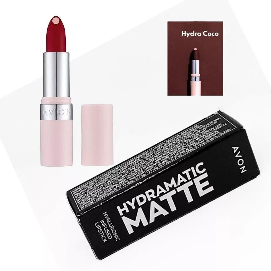 Avon Hydramatic Matte Lipstick Hyaluronic Infused Lipstick *Hydra Coco* Sale