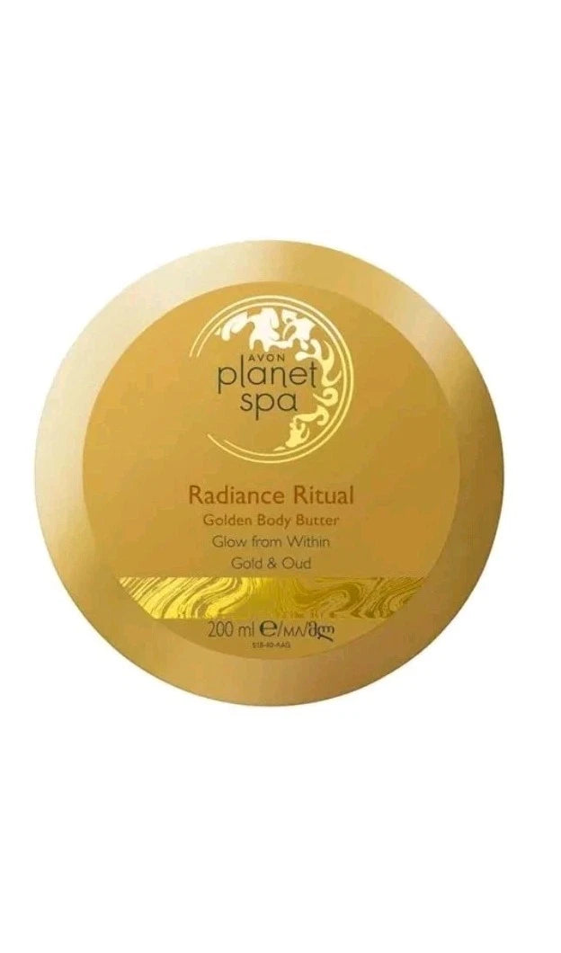 Avon Planet Spa Radiance Golden Body Butter Gold & Oud 200ml X1 New Stock Sale