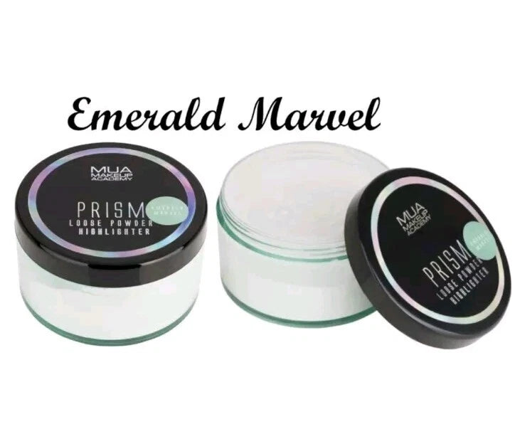 MUA PRISM LOOSE POWDER HIGHLIGHTER-EMERALD MARVEL Free Postage -  3 Pack £7.50