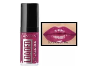 4 Avon Loaded Glossy Lip Lacquer  *Sprinkle On Plum* Only £10.98 Joblot