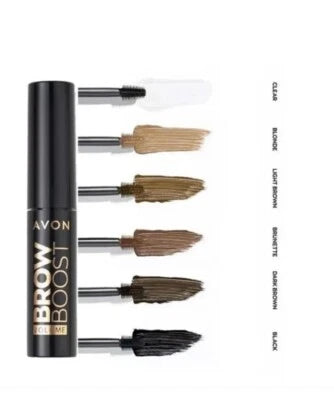 Avon BUILDABLE VOLUMISING BROW BOOST GEL - Soft Black
