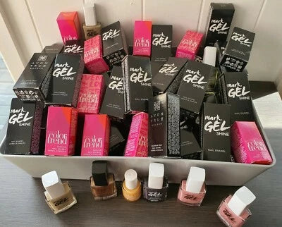AVON 100 x NAIL POLISH VARNISH NAIL CARE BUNDLE JOB LOT  - LUCKY DIP RRP £300+