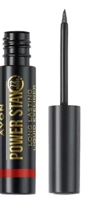 Avon Power Stay Liquid Eyeliner Long Lasting Liner 72 Hours Shade Blackest Black