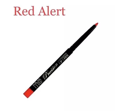 3 Pack - MUA Twist Up Lip Liner Pencil Red Alert Waterproof Long Wear Sealed