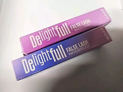 X2 Avon Delightfull False Lash Mascara Shade Blackest Black One Of Each