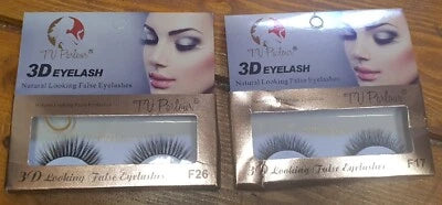 2 Pack TU Parlour 3D Eyelash Natural Looking False Eyelashes Sale In Damaged Box