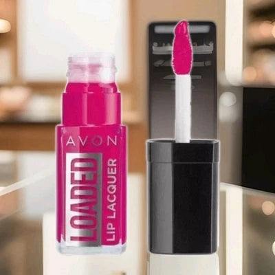 X3 Avon Loaded Lip Lacquer In Pinch Of Pink Only £6.99 Free Postage